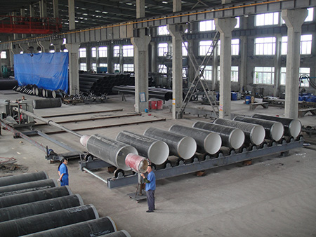 Steel plastic pipe