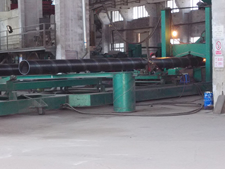 Steel plastic pipe