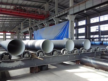 Steel plastic pipe